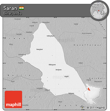 Gray Map of Saran