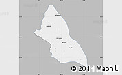 Gray Map of Saran, single color outside