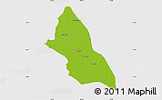 Physical Map of Saran, cropped outside