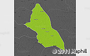 Physical Map of Saran, darken, desaturated