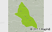 Physical Map of Saran, lighten, semi-desaturated