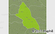 Physical Map of Saran, semi-desaturated