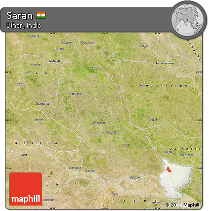 Satellite Map of Saran