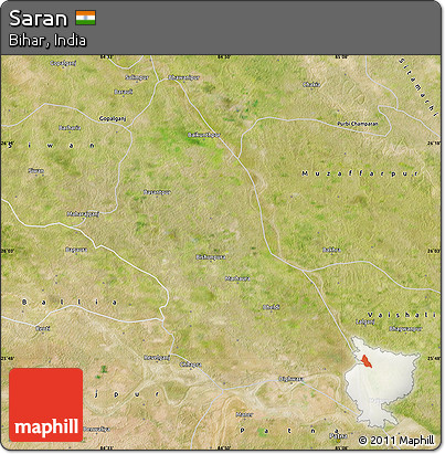 Satellite Map of Saran