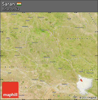 Satellite Map of Saran