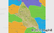 Satellite Map of Saran, political outside