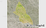 Satellite Map of Saran, semi-desaturated