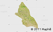 Satellite Map of Saran, single color outside