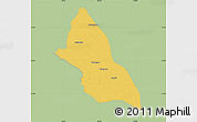 Savanna Style Map of Saran, single color outside