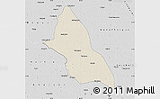 Shaded Relief Map of Saran, desaturated