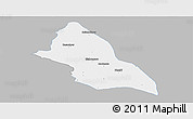 Gray Panoramic Map of Saran, single color outside