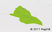 Physical Panoramic Map of Saran, cropped outside
