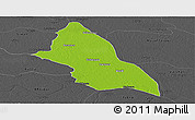 Physical Panoramic Map of Saran, darken, desaturated
