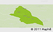 Physical Panoramic Map of Saran, lighten