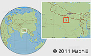 Savanna Style Location Map of Siwan