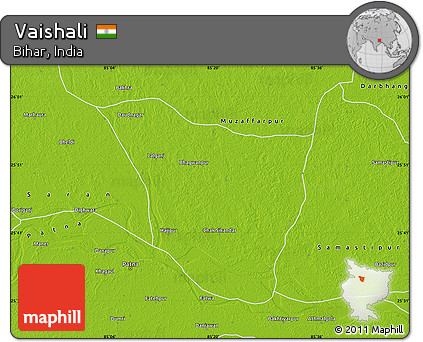 Physical Map of Vaishali