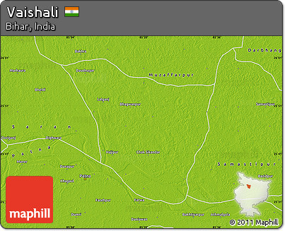 Physical Map of Vaishali