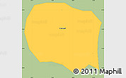 Savanna Style Simple Map of Chandigarh, single color outside