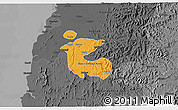 Political Shades 3D Map of Dadra and Nagar Haveli, darken, desaturated