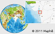 Physical Location Map of Dadra and (Nagar Haveli), highlighted country