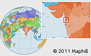 Political Location Map of Dadra and Nagar Haveli