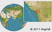 Satellite Location Map of Dadra and Nagar Haveli