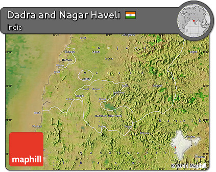 Satellite Map of Dadra and Nagar Haveli