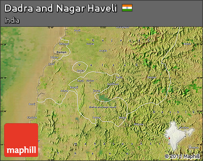 Satellite Map of Dadra and Nagar Haveli