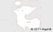 Classic Style Simple Map of Dadra and Nagar Haveli, cropped outside