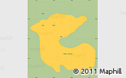 Savanna Style Simple Map of Dadra and Nagar Haveli, single color outside