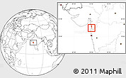 Blank Location Map of Daman