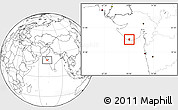 Blank Location Map of Diu