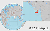 Gray Location Map of Diu