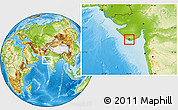 Physical Location Map of Diu