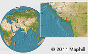 Satellite Location Map of Diu