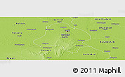 Physical Panoramic Map of Delhi