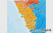Political Shades 3D Map of Goa