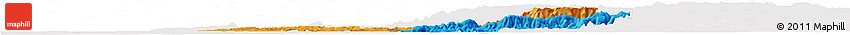 Political Horizon Map of Goa, cropped outside