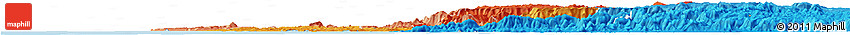 Political Horizon Map of Goa, political shades outside