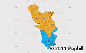 Political Map of Goa, cropped outside