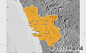 Political Map of North Goa, desaturated