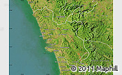 Satellite Map of North Goa