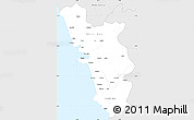 Silver Style Simple Map of Goa