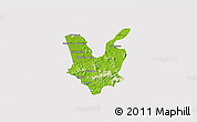 Physical 3D Map of South Goa, cropped outside
