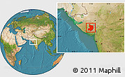 Satellite Location Map of Bhavnagar