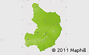 Physical Map of Bhavnagar, cropped outside
