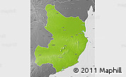 Physical Map of Bhavnagar, desaturated