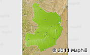 Physical Map of Bhavnagar, satellite outside
