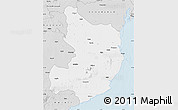 Silver Style Map of Bhavnagar