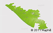 Physical 3D Map of Junagadh, cropped outside